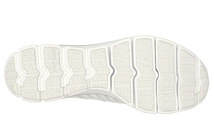 Shop (W) Skechers Glide-Step Flex 'Putih Perak Slip-On' Sepatu Wanita 104306-WSL