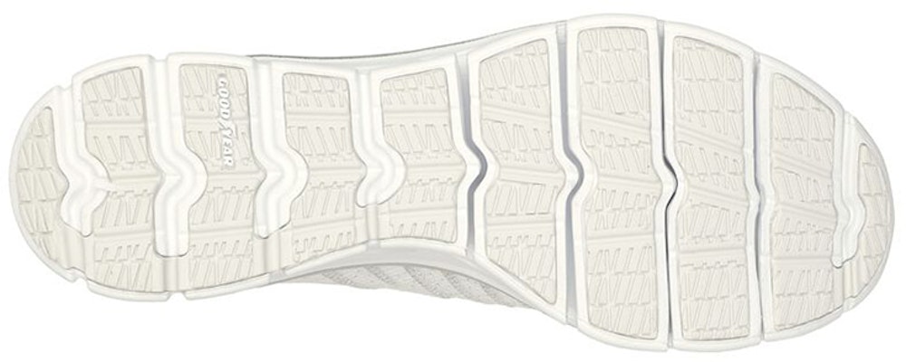 (Women) Skechers Glide-Step Flex 'White Silver Slip-On' 104306-WSL Shop (Women) Skechers Glide-Step Flex 'White Silver Slip-On' 104306-WSL
