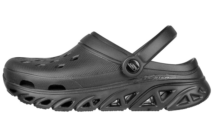 (Women) Skechers Glide-Step Foamies 'Black Comfort Sport Sandal' 111561-BBK