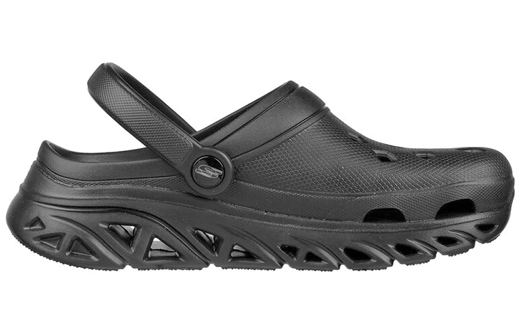 Order (W) 斯凯奇 Glide-Step Foamies 黑色舒适运动凉鞋 111561-BBK