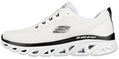 (Women) Skechers Glide-Step Sport-New Facets 'White' 149556-WBK (Women) Skechers Glide-Step Sport-New Facets 'White' 149556-WBK