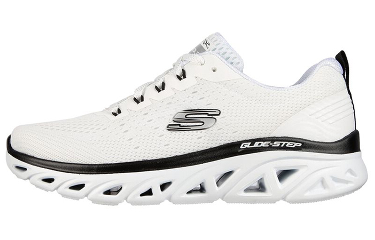 (Women) Skechers Glide-Step Sport-New Facets 'White' 149556-WBK