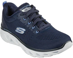Lookbook (W) Skechers Glide-Step Sport- Fesyen Baru Kasut Lelaki 'Biru Hitam' 149556-NVY