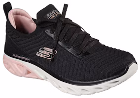 Lookbook (W) Skechers Glide-Step Sport - Level Up 'Hitam Merah Jambu' 149553-BKPK
