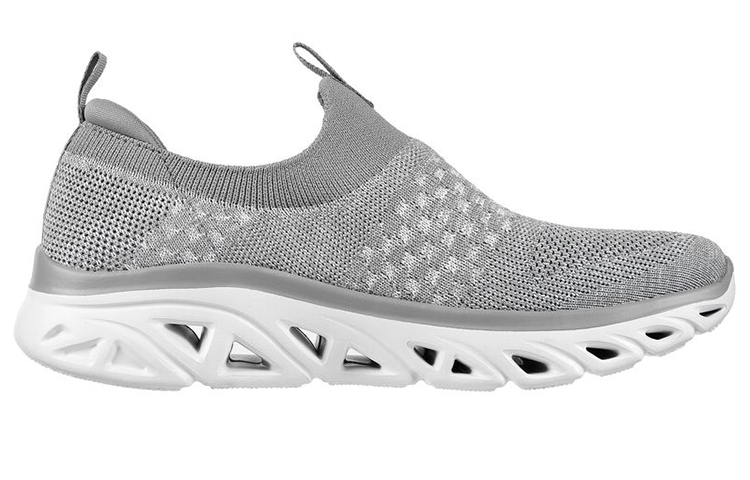 Order (W) Skechers Glide-Step Sport 'Lively Glow Abu-abu' 149328-GRY