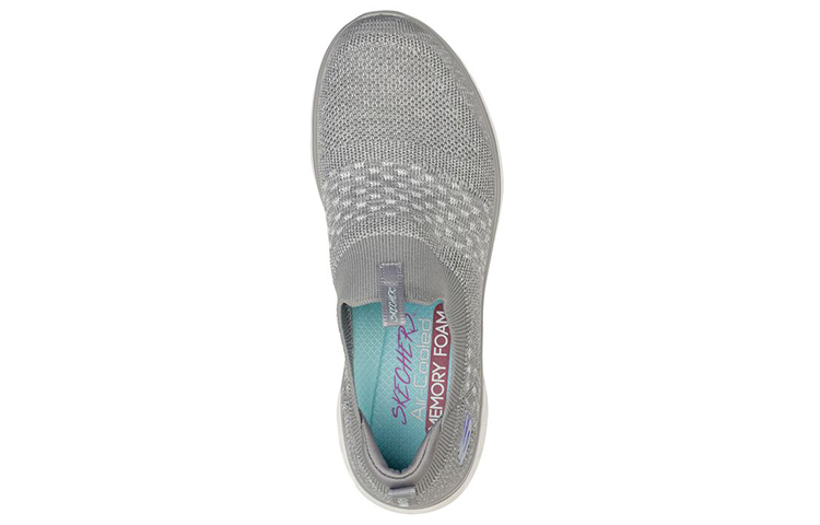 Lookbook (W) Skechers Glide-Step Sport 'Lively Glow Abu-abu' 149328-GRY