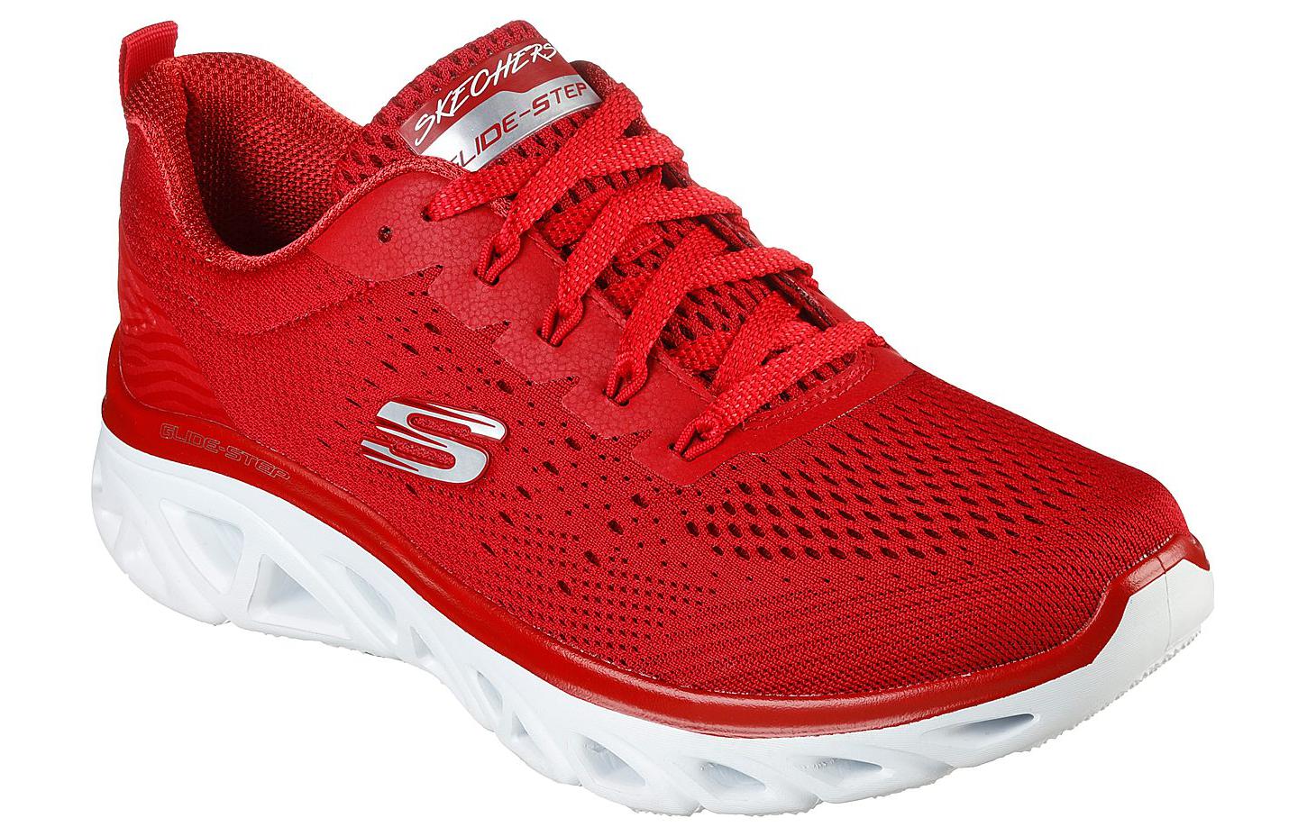 Lookbook Skechers Glide-Step Sport-New Facets 運動休閒鞋 女款 紅