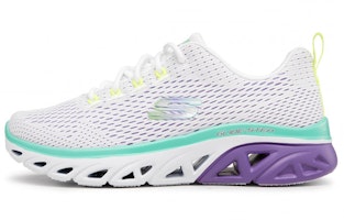 (Women) Skechers Glide-Step Sport 'Sweeter Days White Purple' 149550-WLVM (Women) Skechers Glide-Step Sport 'Sweeter Days White Purple' 149550-WLVM