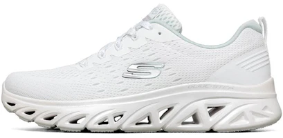 (Women) Skechers Glide-Step Sport Low-Top Running Shoes White/Silver 149324-WSL (Women) Skechers Glide-Step Sport Low-Top Running Shoes White/Silver 149324-WSL