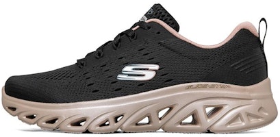 (Women) Skechers Glide-Step Sport Low-Top Running Shoes Black/Gold 149324-BKRG (Women) Skechers Glide-Step Sport Low-Top Running Shoes Black/Gold 149324-BKRG