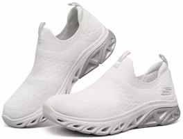 Lookbook Skechers Glide-Step Sport 運動休閒一腳蹬 女款 白銀色