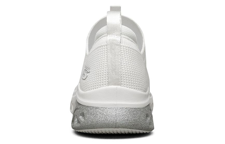 Shop (W) 斯凯奇 Glide-Step Sport 白银色一脚蹬运动鞋 149325-WSL
