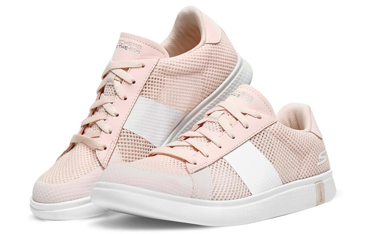 Lookbook (W) 斯凯奇 Glide 2.0 超低帮粉白色运动鞋 15590-LTPK