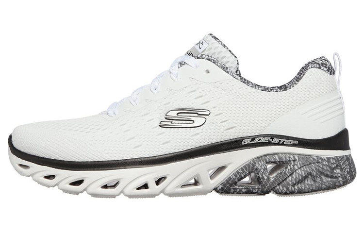 (Women) Skechers Glide Low-Top White 149326-WBK