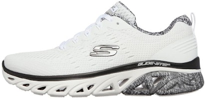 (Women) Skechers Glide Low-Top White 149326-WBK (Women) Skechers Glide Low-Top White 149326-WBK