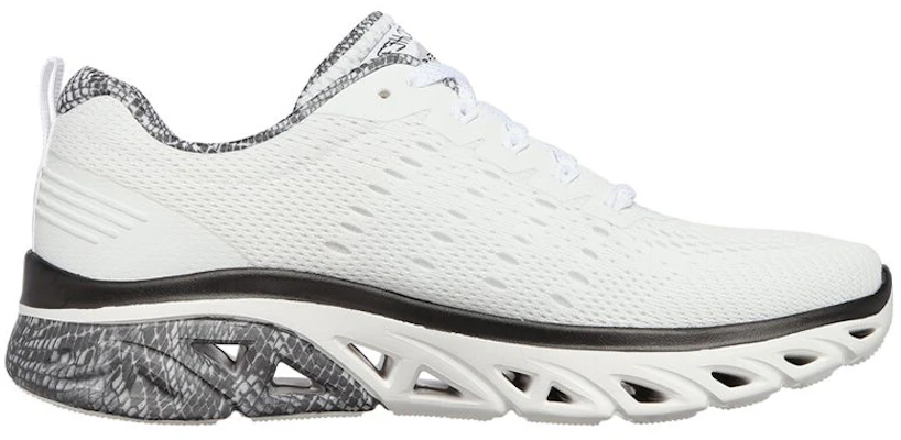 (W) Skechers Glide Lage Schoenen Wit 149326-WBK Order (W) Skechers Glide Lage Schoenen Wit 149326-WBK