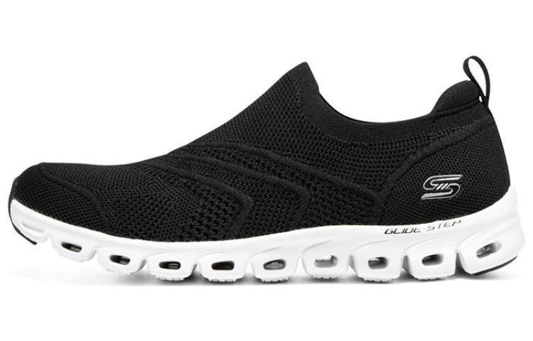 (Women) Skechers Glide Step 'Black White' 104330-BKW