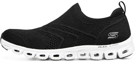 (Women) Skechers Glide Step 'Black White' 104330-BKW (Women) Skechers Glide Step 'Black White' 104330-BKW