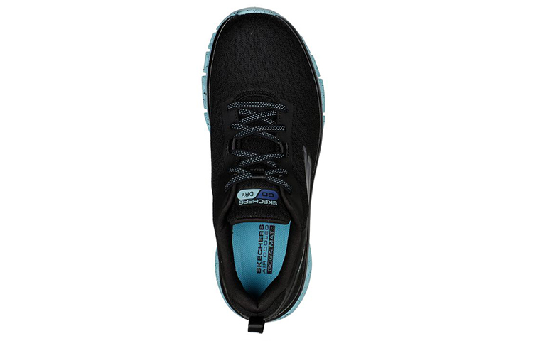 Shop (W) Skechers Glide Step ''GO RUN Mesh Traspirante Nero Blu Scarpe Running Basse'' 128891-BKBL
