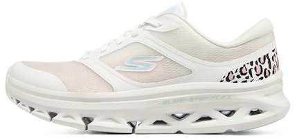 (Women) Skechers Go Run Glide-Step Flex 'White' 128894-WBL (Women) Skechers Go Run Glide-Step Flex 'White' 128894-WBL
