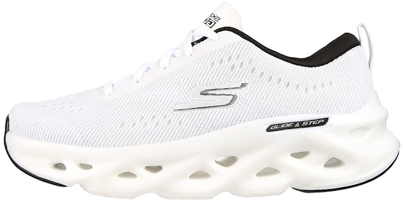 (W) Skechers Glide Step GO RUN 'Putih Kasual Rendah' 128791-WBK Buy (W) Skechers Glide Step GO RUN 'Putih Kasual Rendah' 128791-WBK