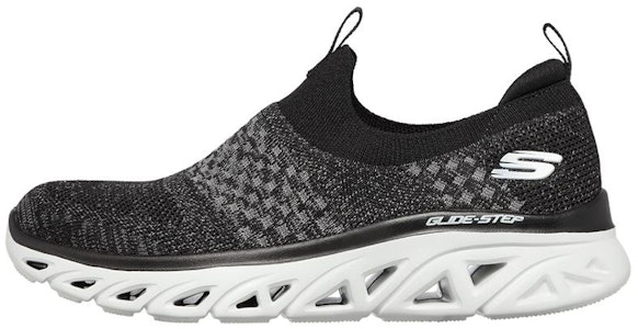 (W) Skechers Glide Step Zapatos Sin Cordones Negros 149328-BKCC Buy (W) Skechers Glide Step Zapatos Sin Cordones Negros 149328-BKCC