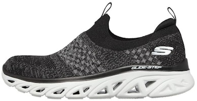 (Women) Skechers Glide Step Slip-on Shoes Black 149328-BKCC (Women) Skechers Glide Step Slip-on Shoes Black 149328-BKCC