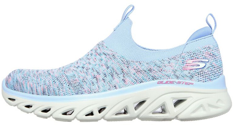 (Women) Skechers Glide Step Slip-on Shoes Blue 149328-LVMT Buy (Women) Skechers Glide Step Slip-on Shoes Blue 149328-LVMT