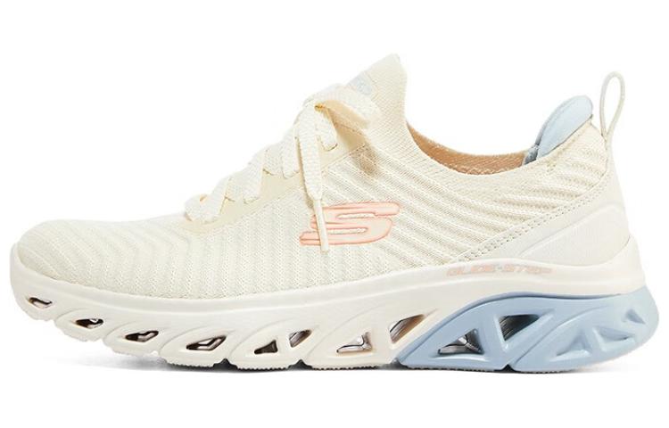 (Women) Skechers Glide Step Sport - Level Up 'Beige Blue' 149553-NTBL