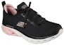 Lookbook (W) Skechers Glide-Step Sport - Level Up 'Hitam Merah Jambu' 149553-BKPK