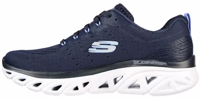(Women) Skechers Glide-Step Sport-New Facets Shoes 'Navy Black' 149556-NVY (Women) Skechers Glide-Step Sport-New Facets Shoes 'Navy Black' 149556-NVY