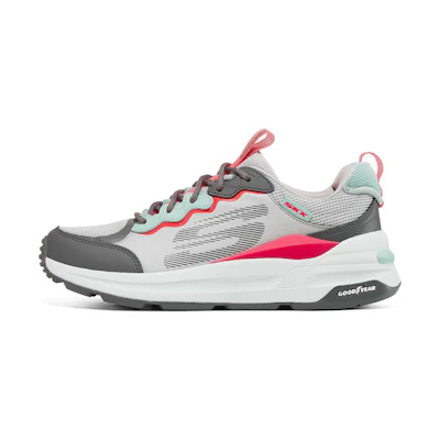 (W) Skechers Global Jogger 'Grey Pink'
