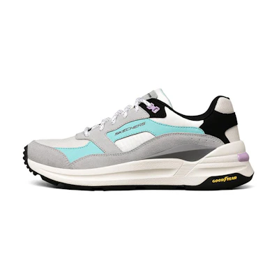 (W) Skechers Global Jogger 'White Blue'