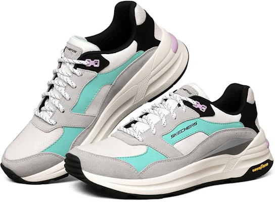 (W) Skechers Global Jogger 'Putih Biru' 149626-WBMT Lookbook (W) Skechers Global Jogger 'Putih Biru' 149626-WBMT