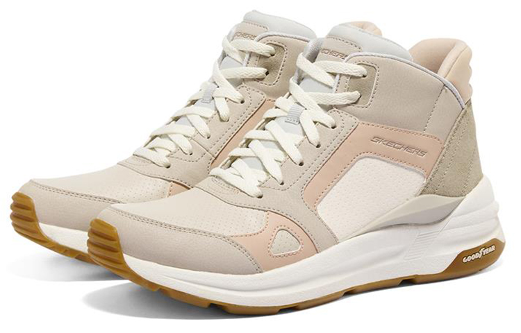 Lookbook (W) Skechers Global Jogger Sepatu High-Top Daddy Pink 149771-NTPK