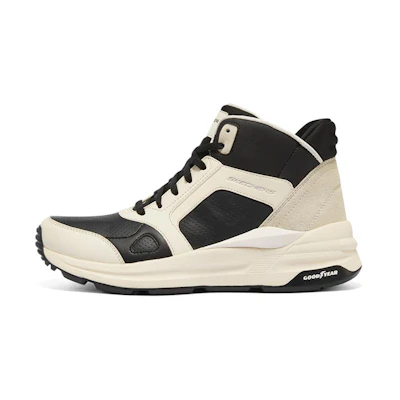 (W) Skechers Global Jogger 'Black Creamwhite'