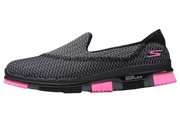 (Women) Skechers Go Flex 'Black Pink Slip-On' 14013-BKHP