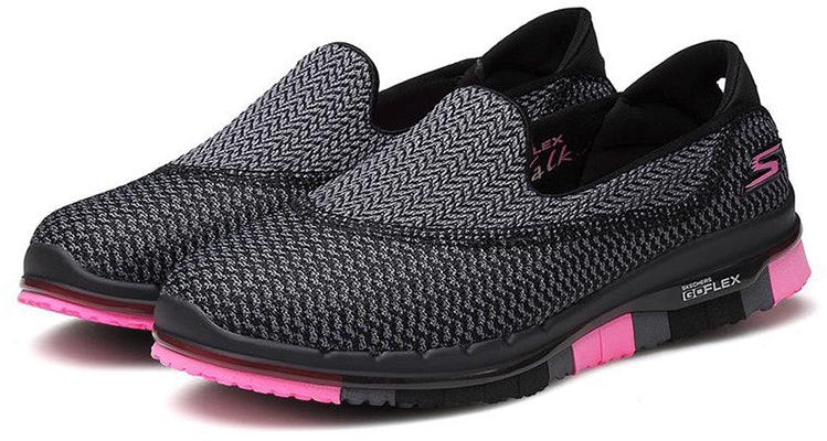 Skechers Go Flex 一腳蹬運動休閒鞋 女款 黑粉 Lookbook Skechers Go Flex 一腳蹬運動休閒鞋 女款 黑粉