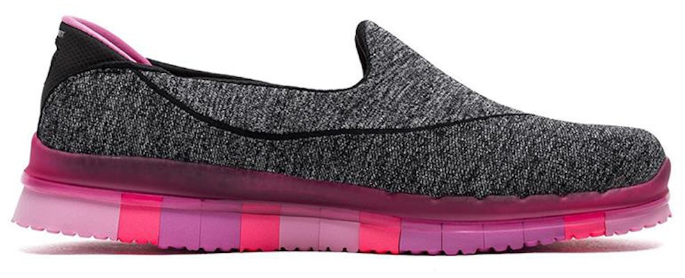 (Women) Skechers Go Flex Slip-On 'Black Hot Pink' 14010C-BKHP Order (Women) Skechers Go Flex Slip-On 'Black Hot Pink' 14010C-BKHP