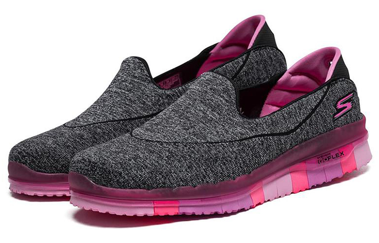 Lookbook (Women) Skechers Go Flex Slip-On 'Black Hot Pink' 14010C-BKHP