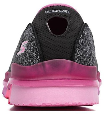 Skechers Go Flex 女款一脚蹬运动休闲鞋 黑桃红 Shop Skechers Go Flex 女款一脚蹬运动休闲鞋 黑桃红