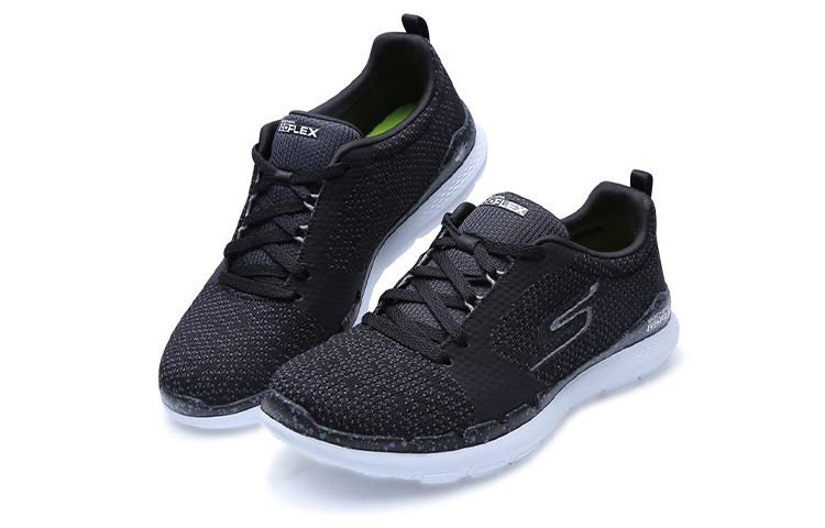 Lookbook (Women) Skechers Go Flex Train 'Black White' 14822-BKW