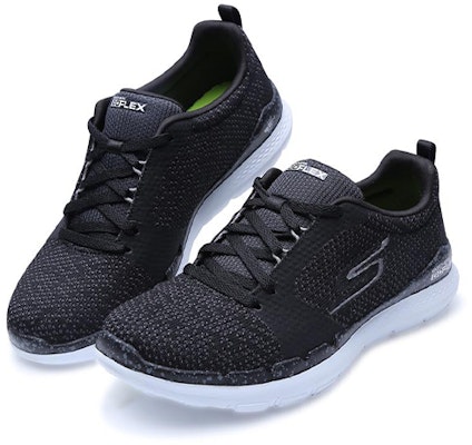 (Women) Skechers Go Flex Train 'Black White' 14822-BKW Lookbook (Women) Skechers Go Flex Train 'Black White' 14822-BKW