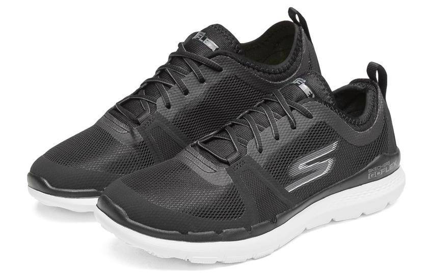 Lookbook (W) Skechers Go Flex Train Commit 'Hitam Putih' 14823-BKW