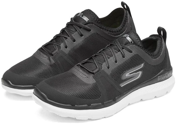 (W) Skechers Go Flex Train Commit 'Hitam Putih' 14823-BKW Lookbook (W) Skechers Go Flex Train Commit 'Hitam Putih' 14823-BKW