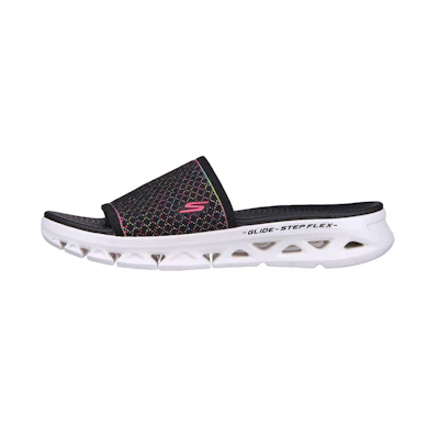(W) Skechers Go Glide-Step 'Black CMFT Sport Slipper'