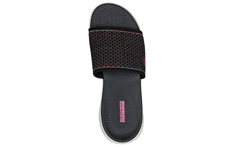 Shop (W) 斯凯奇Go Glide-Step '黑色舒适运动拖鞋' 141227-BKMT