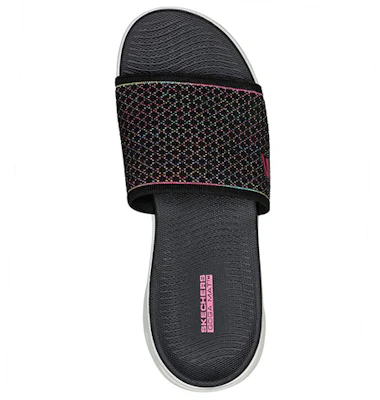 (W) 斯凯奇Go Glide-Step '黑色舒适运动拖鞋' 141227-BKMT Shop (W) 斯凯奇Go Glide-Step '黑色舒适运动拖鞋' 141227-BKMT