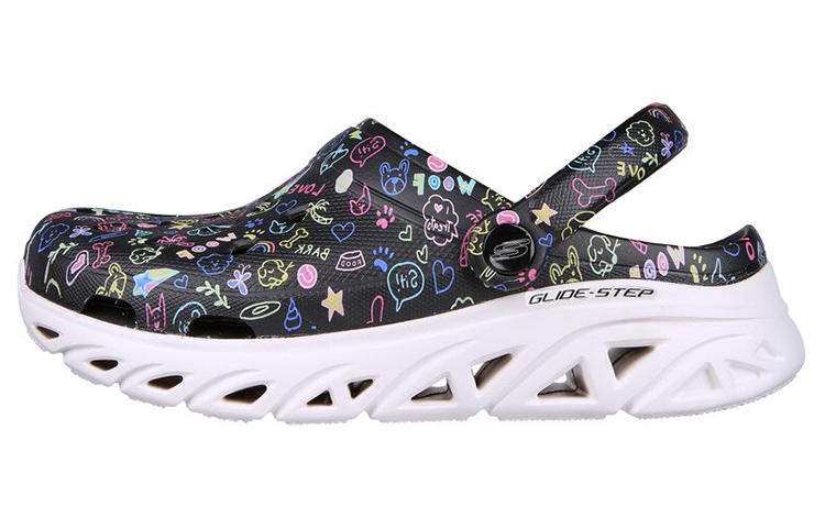(Women) Skechers Go Glide-Step 'Comfort Thick Sole Black' 111565-BKMT