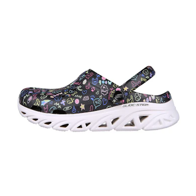 (W) Skechers Go Glide-Step 'CMFT Thick Sole Black'